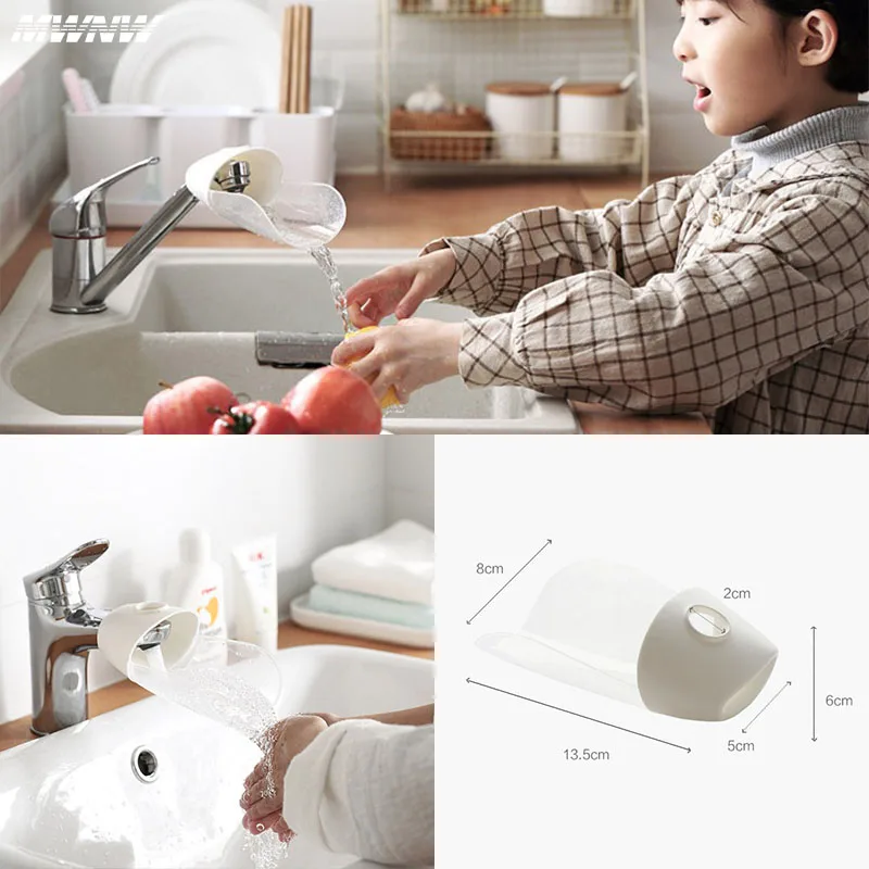 Splash Proof Kitchen Universal Faucet Extender Water Saving  Adjustment Faucet Extender Bathroom Kitchen Gadget 4
