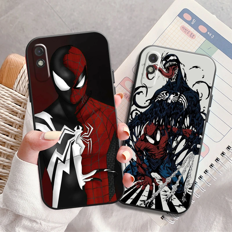 Cool Marvel Phone Case For Xiaomi POCO F3 GT X3 Pro X3 GT M3 M3 Pro X3 X3 NFC Silicone Cover Liquid Silicon Soft Black