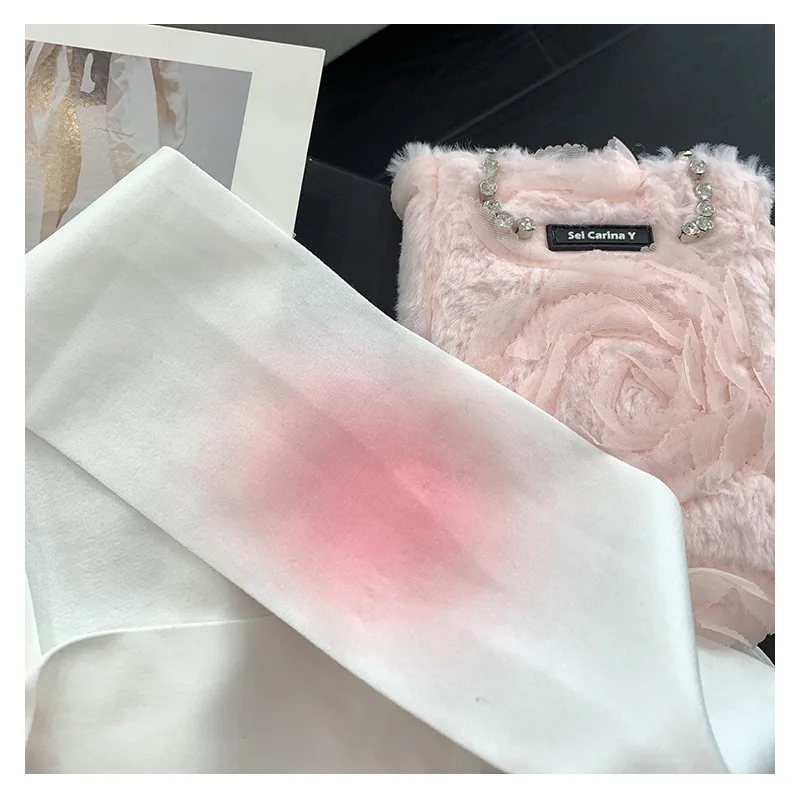 여성용 무릎 블러시 팬티스타킹, 흰색 순풍 귀여운 스타킹, 임의 컷 팬티스타킹, 초박형 보이지 않는 카와이 스타킹