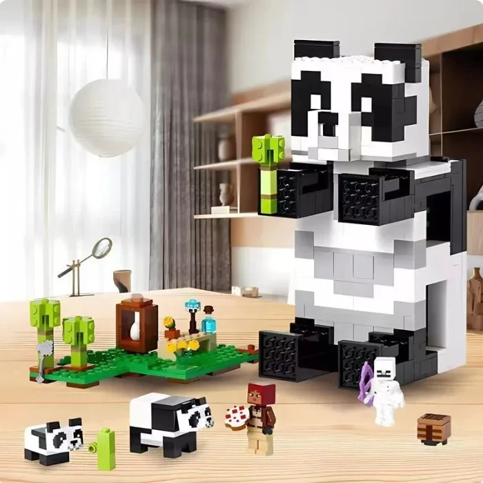 In Stock The Panda Haven Bricks Compatible MC Mode21245 Toy Animals House Building Blocks Toys for Children Christmas Gifts