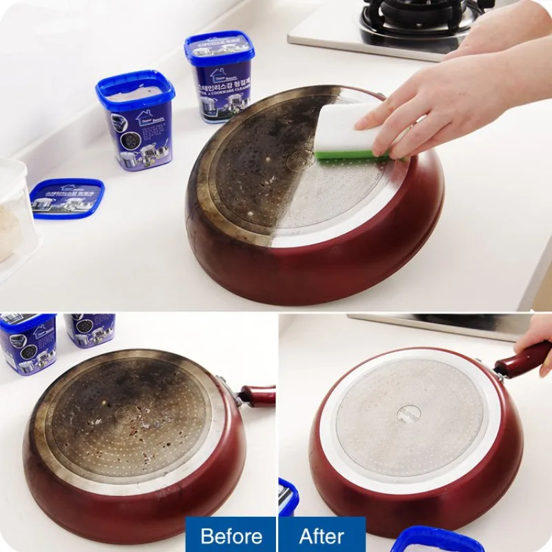Multipurpose Stainless Steel Cleaning Paste Powerful Stainless Steel Cookware cleaner Removes burn marks on the bottom of pot