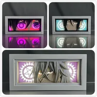Paper Cut Shadow Box Black Butler Undertaker Anime Led Light Box Sebastian for Room Decor Lightbox Table Lamp Ciel Phantomhive 1