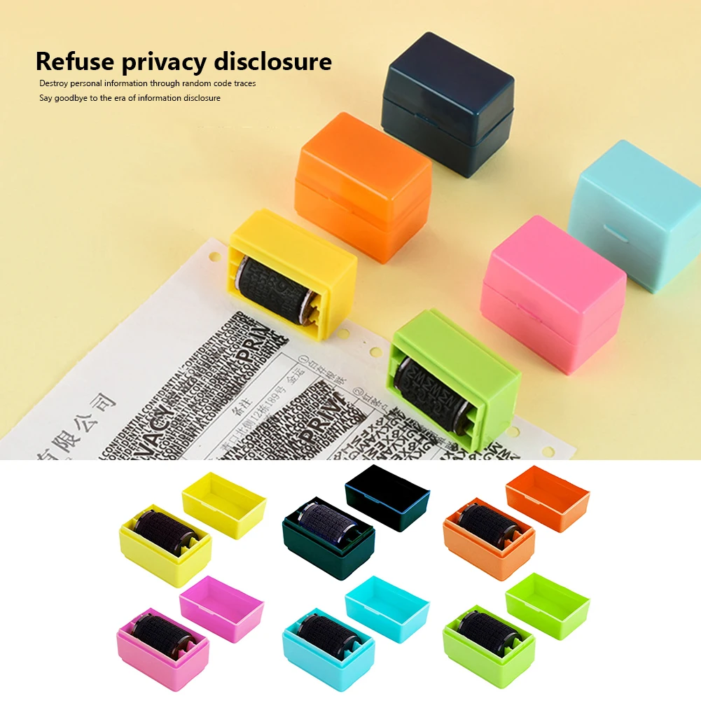 Mini Roller Garbled Confidential Seal Document Contract Code Security Stamp Package Data Multifunctional for Privacy Information
