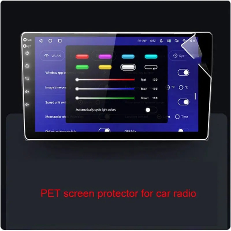 

for TEYES CC2L CC2 Plus 2 DIN GPS Car Radio Multimedia Player Navigation 229*129*217mm 9" INCH PET Screen protector Film