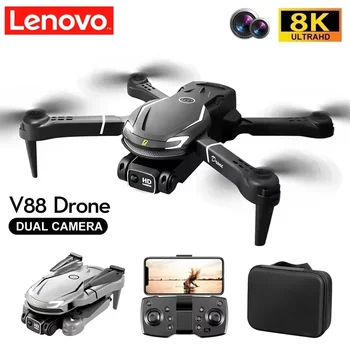 Drone Lenovo V88 8K 5G Professionale con Doppia Fotocamera HD per Fotografia Aerea, Velivolo Telecomandato 15000M, Quadricottero Pieghevole, Novità 2026