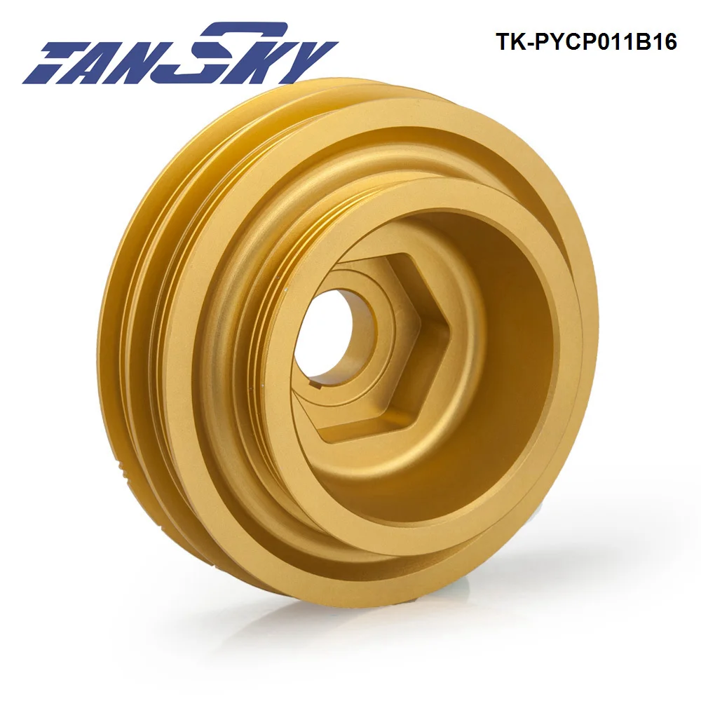 TANSKY Racing Aluminum Crankshaft Pulley TK-PYCP011B16 For Honda Civic Si Integra B-Series