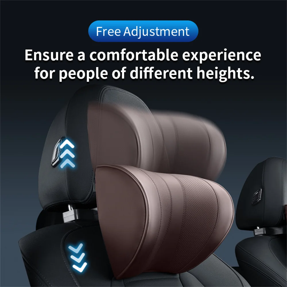 Car Seat Headrest Car Neck Pillow Universal Adjustable  Car Neck Headrest Pillow Car Seat Pillow Memory Rest For Car Interior