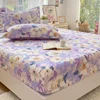Bonenjoy Floral Style Bedsheet Pure Cotton Bed Cover Elastic Fitted Sheet Soft Mattress Protector 침대시트 (Pillowcasae Need Order) 1