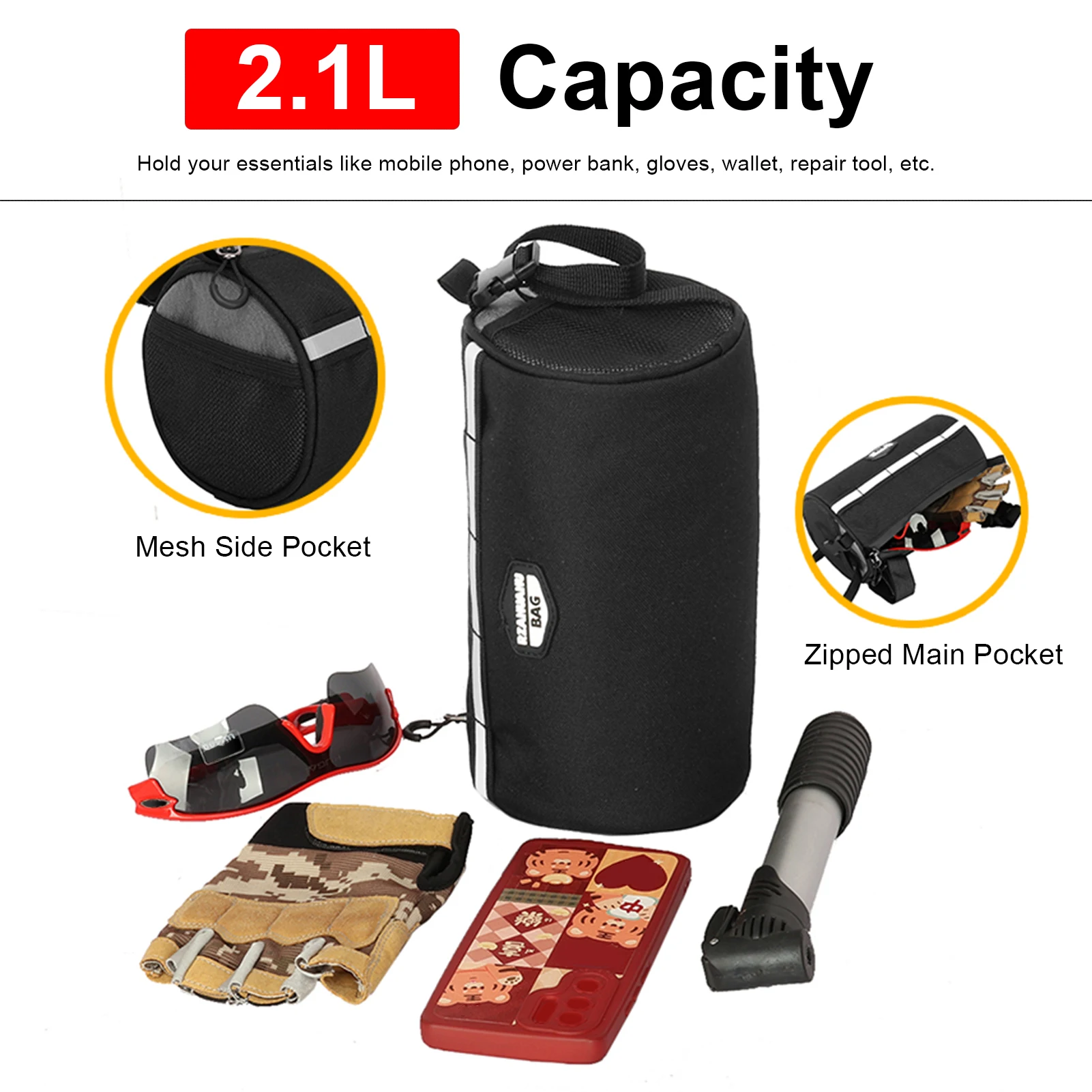 Multifunctional Bicycle Handlebar Bag Cycle Pack Saddle Bag Bike Frame Bag Pannier Shoulder Bag