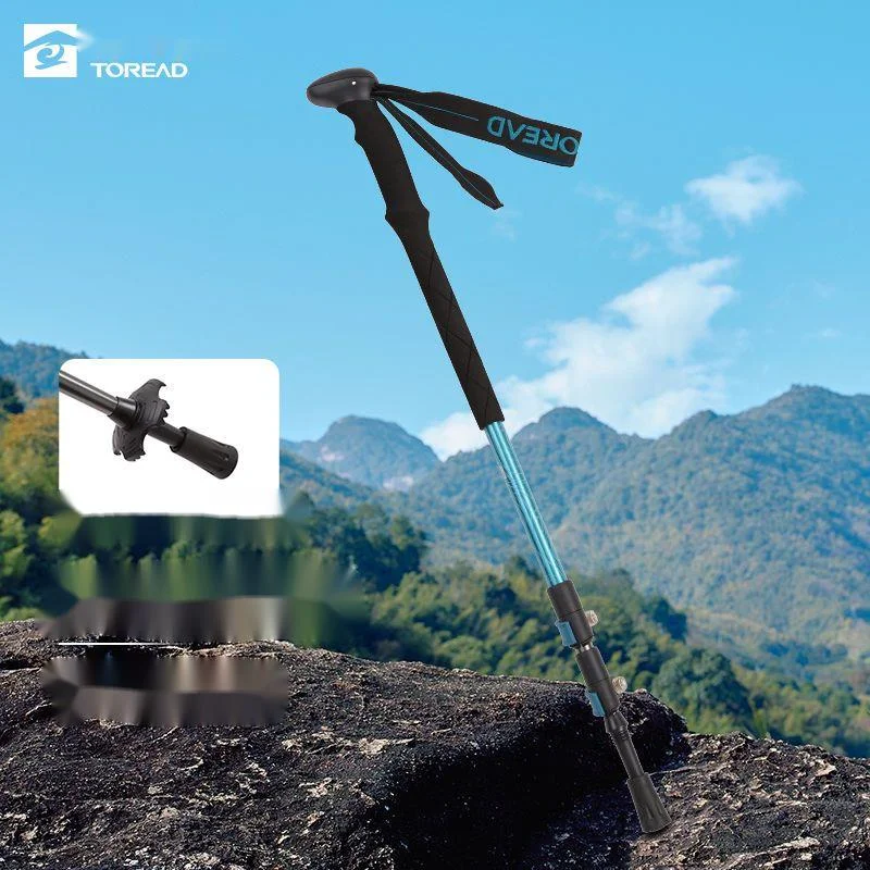 Pathfinder baston de alpinism multifuncțional extensibil pentru bărbați, pentru exterior, pentru femei, asistent de mers pe jos_voghion.com