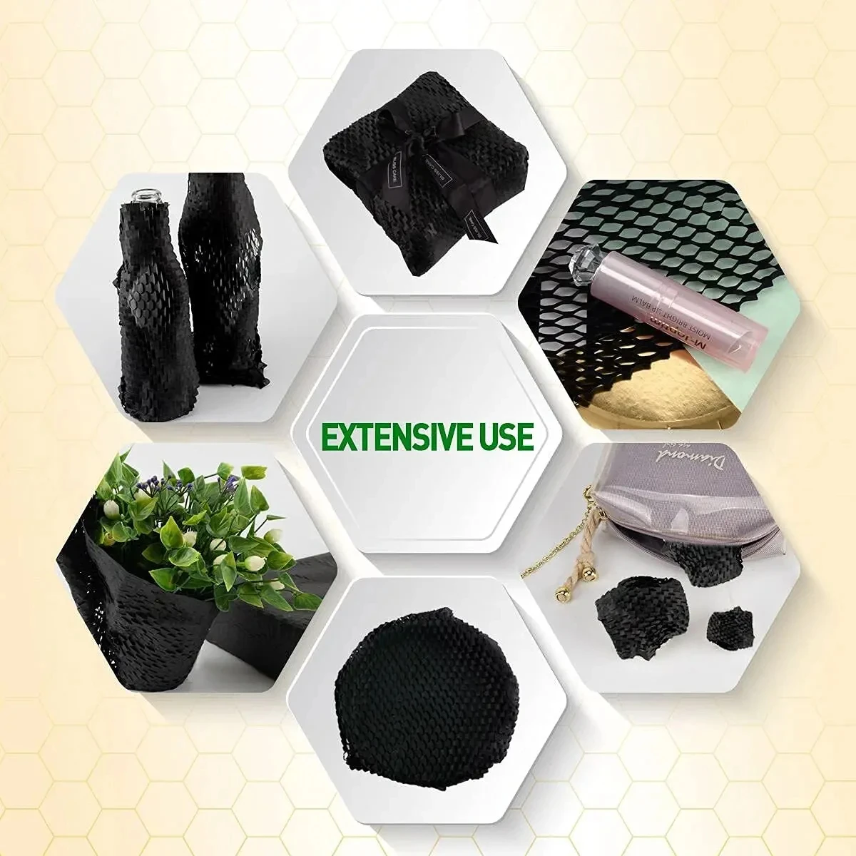 벌집 종이, 운송, 선물 포장, 쿠션 환경 친화적 재료 재활용 가능, 5m