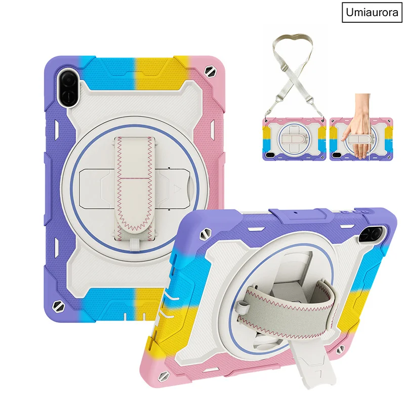 Shockproof Silicone PC Tablet Case Stand - Rugged