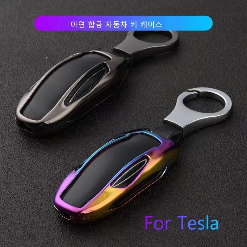 테슬라 모델 3 모델 Y 모델 S 모델 X용 아연 도금 합금 자동차 키 케이스, ..