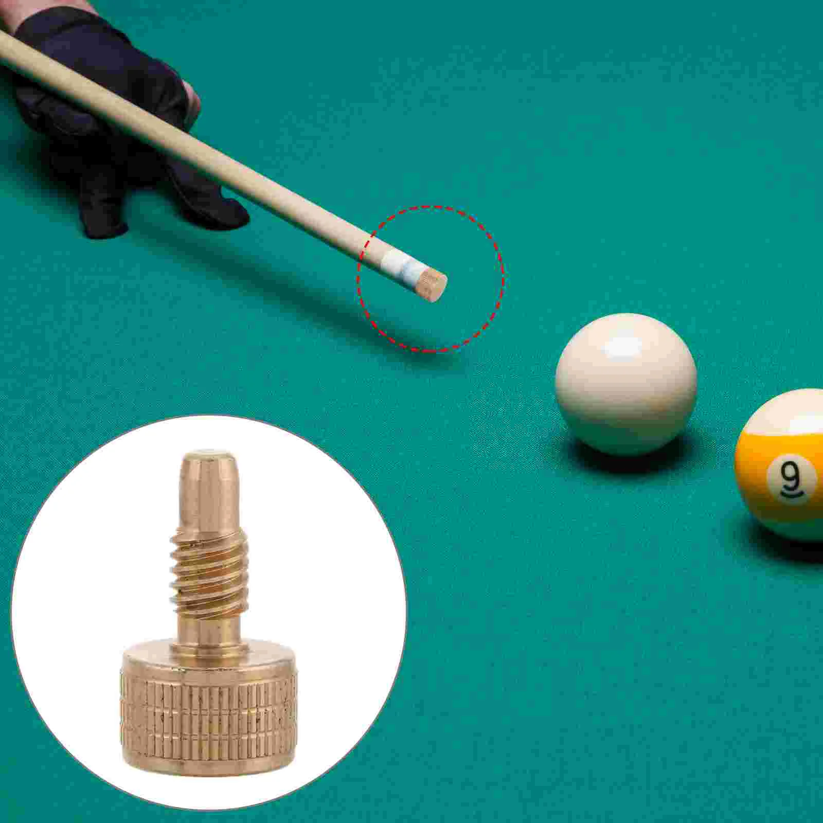 Pool Cue Weights Billiard Stick Accessories Replacement Tips Screw On Brass End Plugs Snooker Balls Entertainment Cues