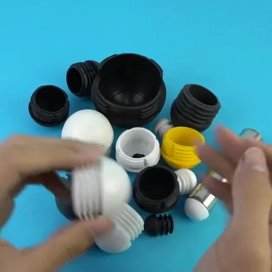 100 Tappi Antiscivolo Per Gambe Di Sedie - Nero, 22x12 Mm, In Materiale PP