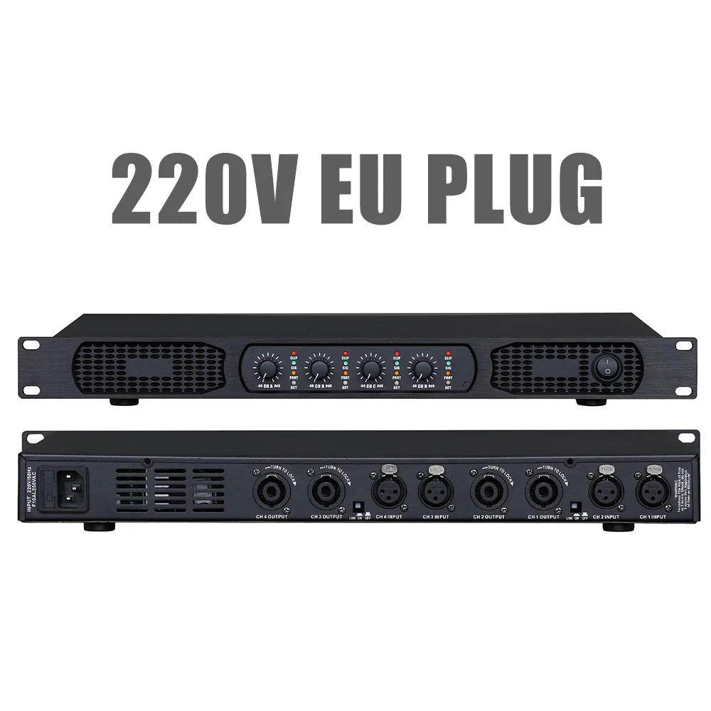 Professional 4 channel digital power amplifier audio speaker