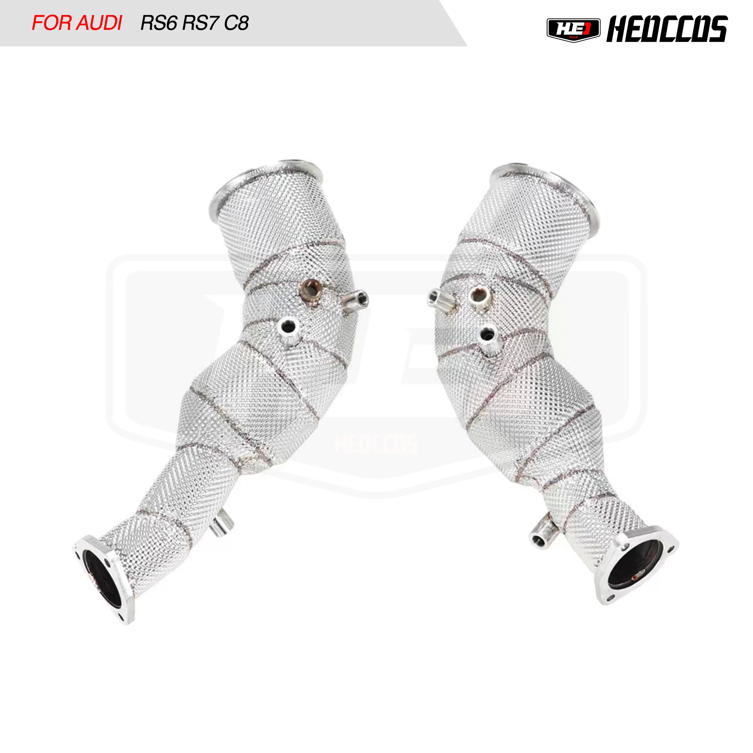 Downpipe Di Scarico Heo Performance Con Scudo Termico Per Downpipe Audi Rs6 Rs7 C8
