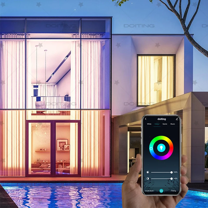 WiFi RGBCW Smart Dimmable LED Bulb (E27, 220V) 6