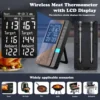 Wireless Meat Thermometer Digital Bluetooth Dual Probe Rechargeable with LCD Screen Support Mobile APP for BBQ Oven Grill 2
