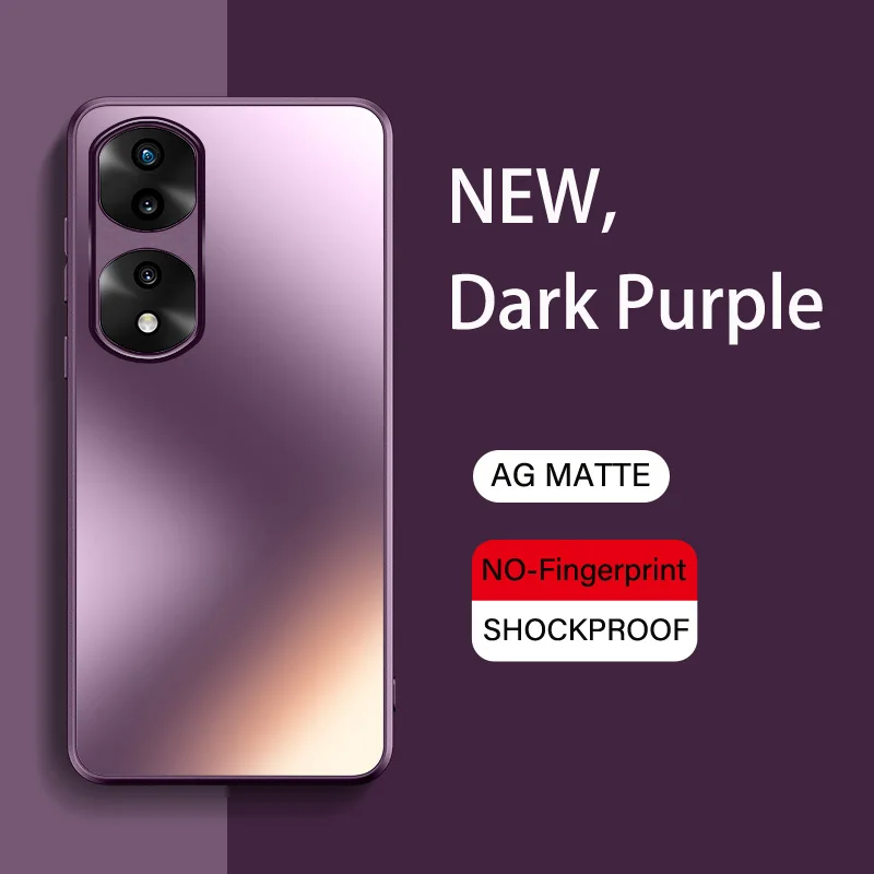 Shockproof Glitter Shining AG Silicone Hard Case For Huawei Honor 50 60 SE 70 80 90 Magic 5 Pro Matte Frosted Protective Case_voghion.com