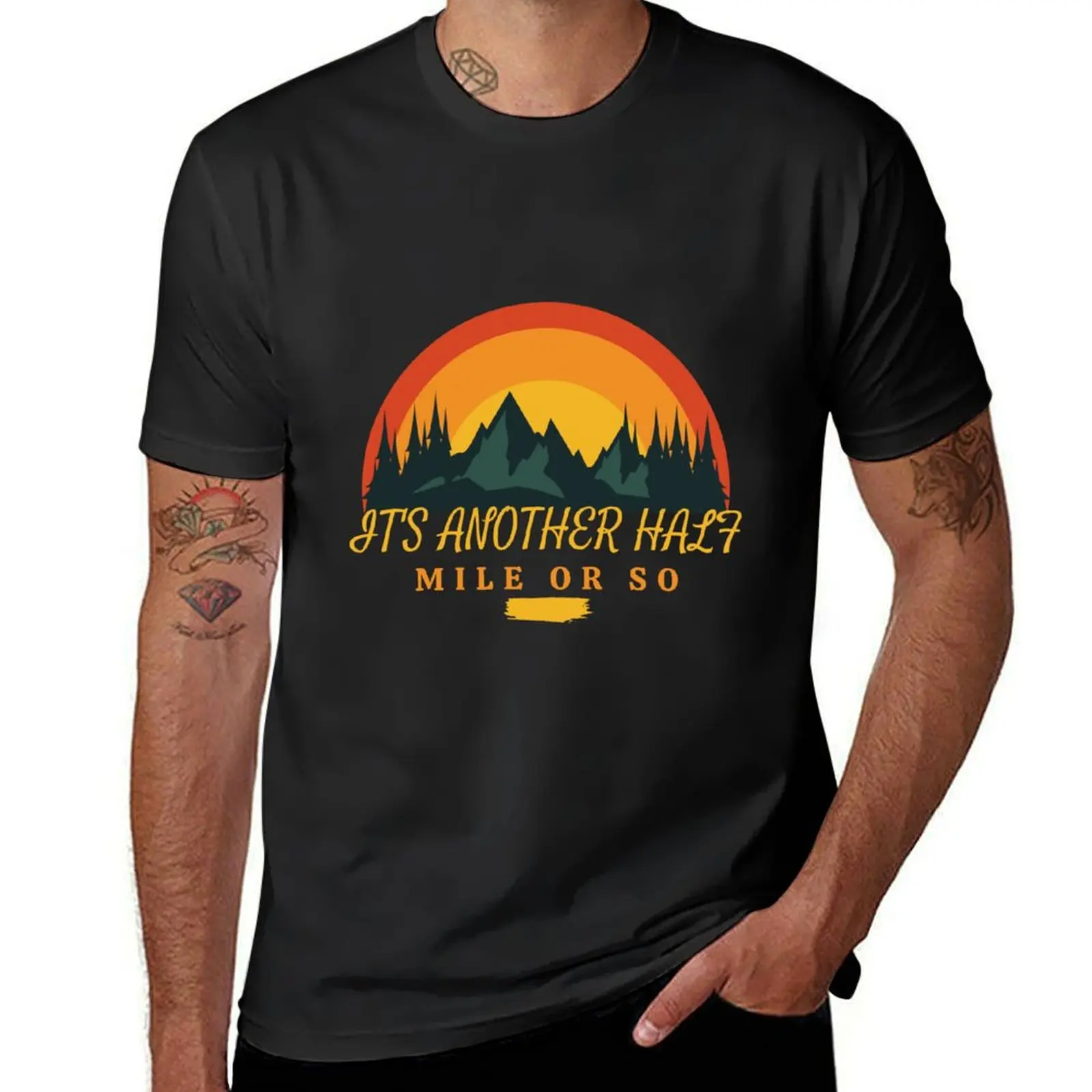 

Мужская футболка с надписью «Other Half Mile Or So Mountain»