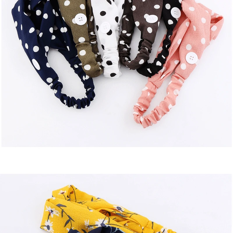 New Spring Summer Sports Hair bands for Women Europe Harajuku Flowers for Headband Leopard Print Retro Casual Beach Outdoor mini hair clips