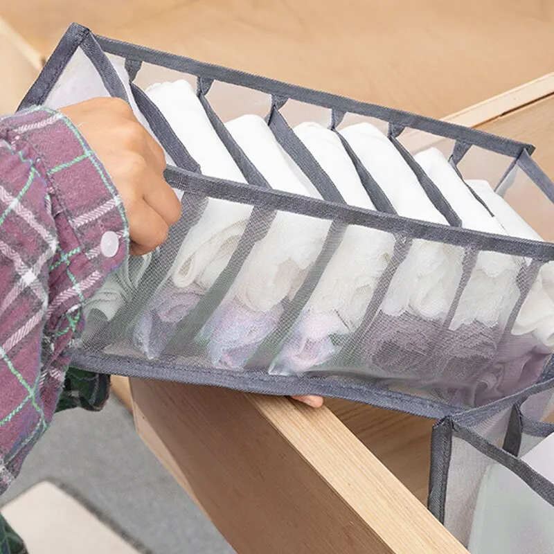 1 قطعة 7 مقصورة الملابس الداخلية السراويل تخزين مق...