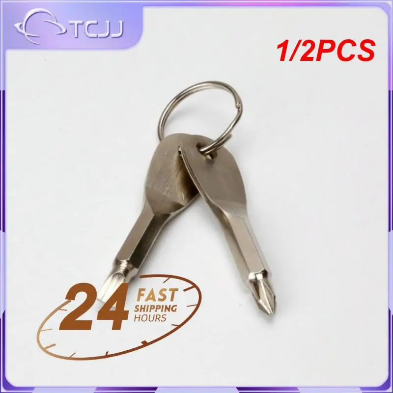 

1/2PCS Emergency Key Screwdriver Outdoor Multifunctional EDC Tool Safety Protection Self Defense Prick Cone Combined Tool Set