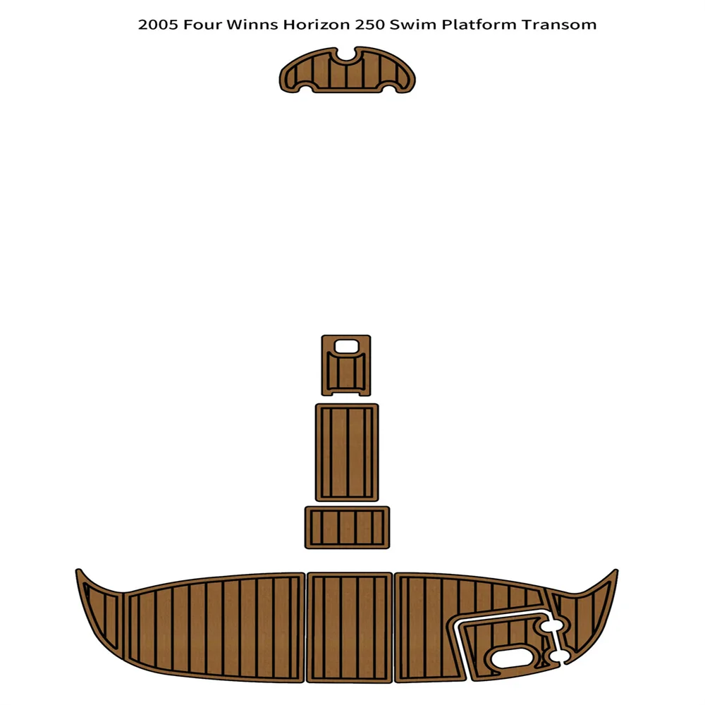 Transom Pad 300×120 mm Grey | 4Boats main image 1