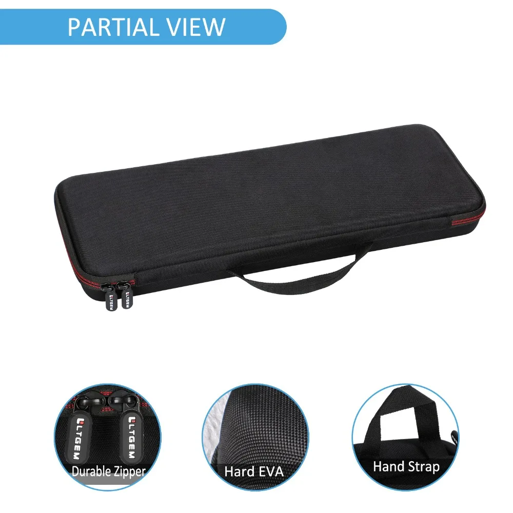 Ltgem-eva Case para Logitech Craft Keyboard Travel Bolsa de Armazenamento Portátil Apenas Bolsa - Imagem 3