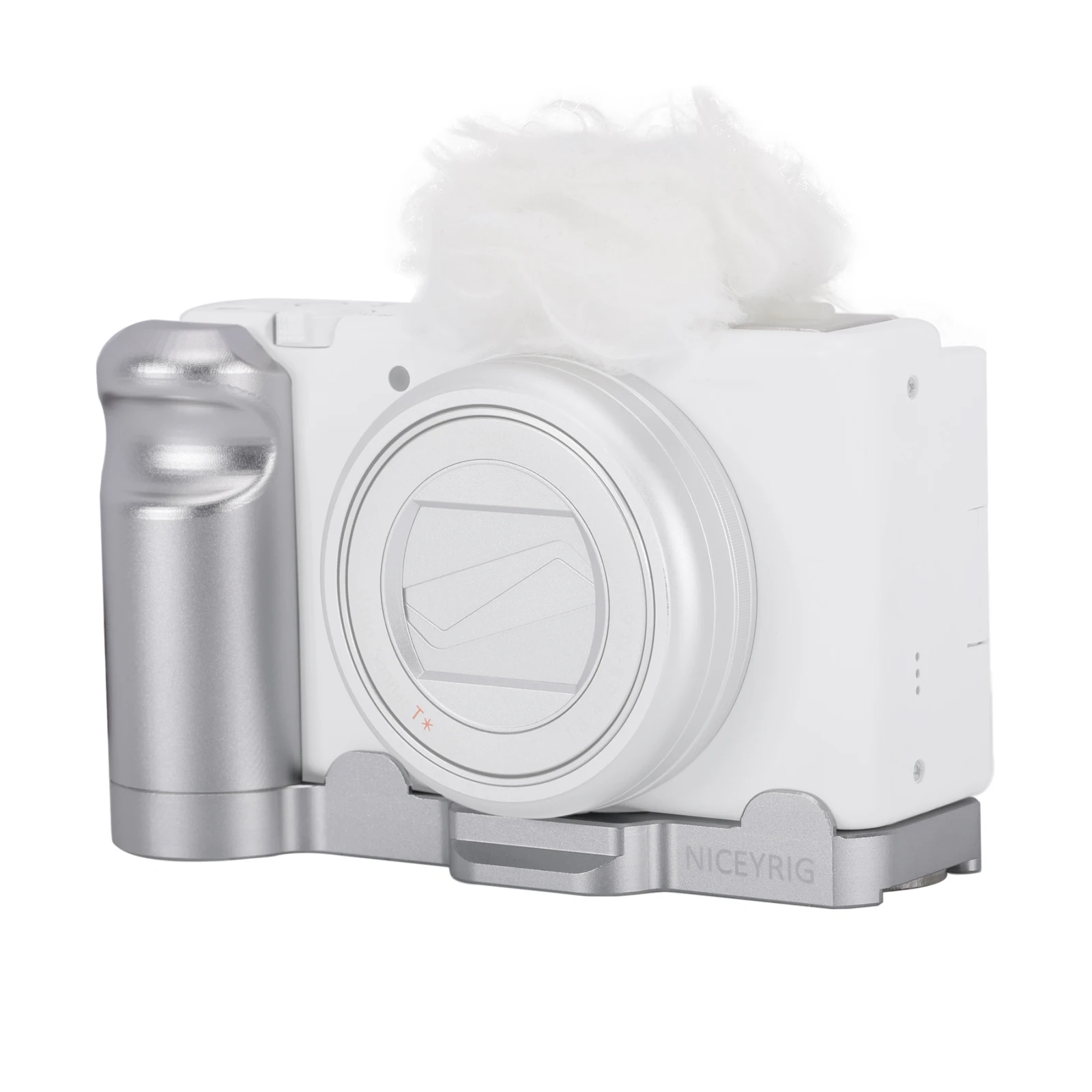 NICEYRIG Staffa A L Per Fotocamera ZV1-M2 – Con Piastra Arca Swiss E Attacchi 1/4-20 - 6