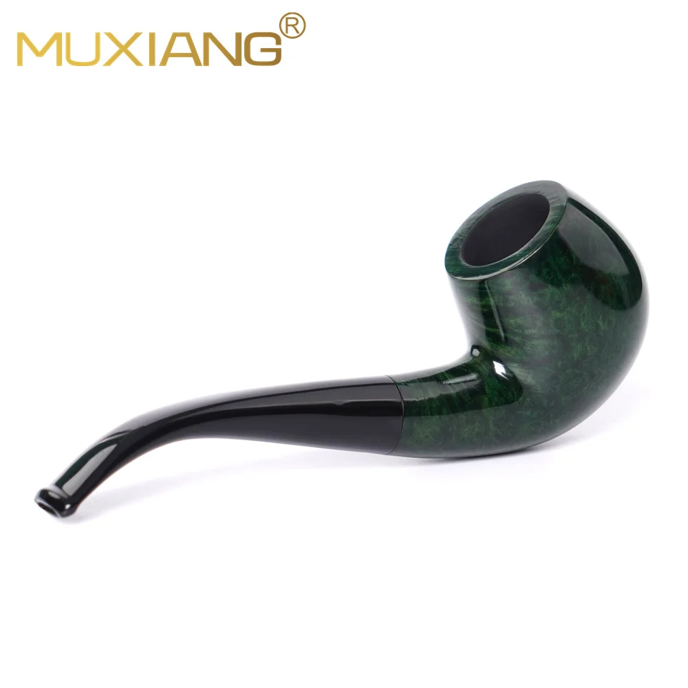 S417b19b905e3406d82f59c3a91aca59fB Klassische 9-mm-Billiard-Pfeife mit gebogenem Stiel