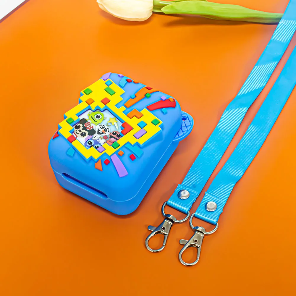 Silicone Protective Cover for Interactive Digital Pets with Lanyard