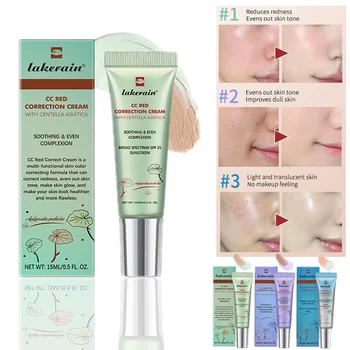 3pcs CC Cream Color Changing Liquid Foundation Centella Korean High Coverage Foundation Foundation Cream for Face Base Makeup 2