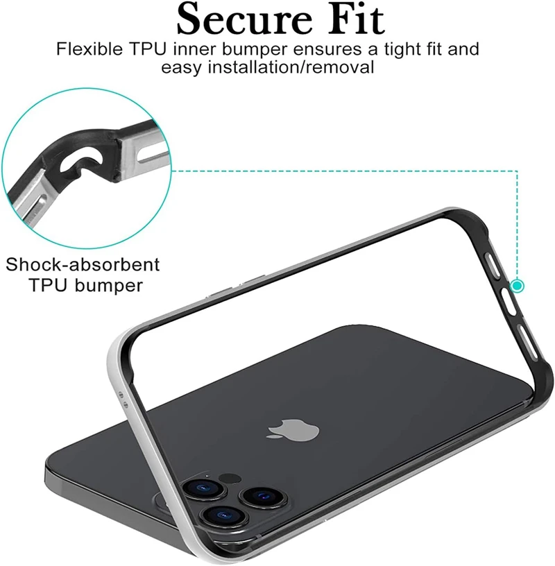 Custodia rigida sottile con telaio in alluminio e paraurti in metallo per IPhone 15 14 13 11 16 Pro Max 12 Mini Plus XS XR IPhone16 Cover interna morbida  202192403