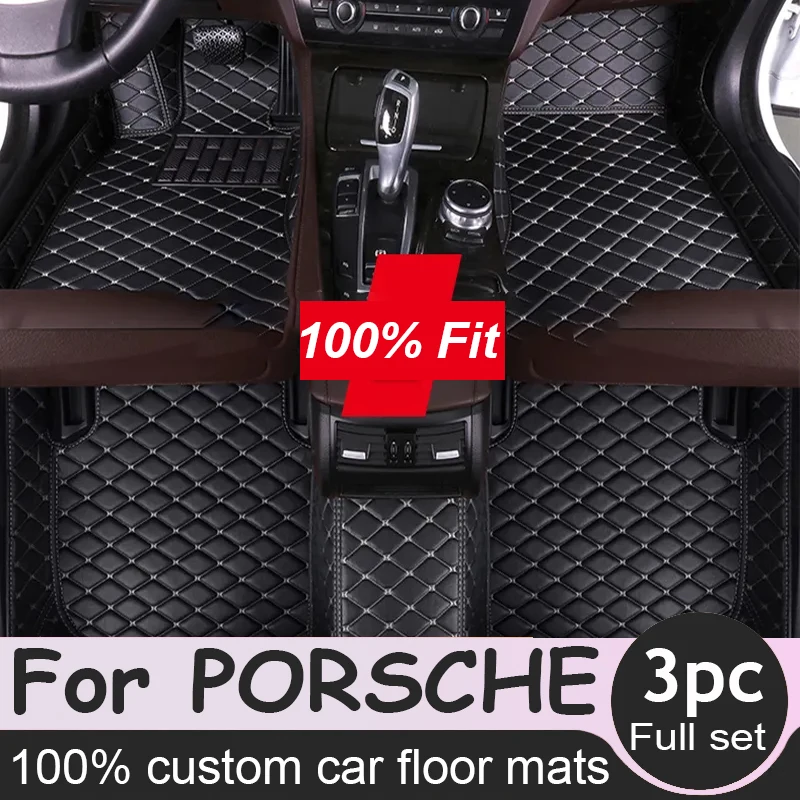 

Автомобильный напольный коврик для PORSCHE Cayman 987C 981C Cayenne Mancan Boxster 987 981 911s 911 (2 двери) машина Panamera аксессуары