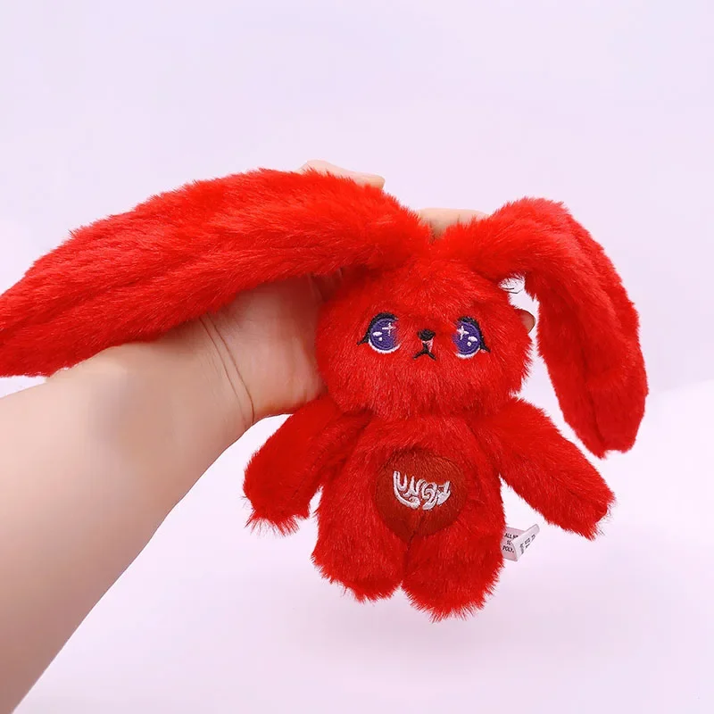15cm Kpop YuQi Doll Keychain Cartoon Red Rabbit Plush Doll Bag