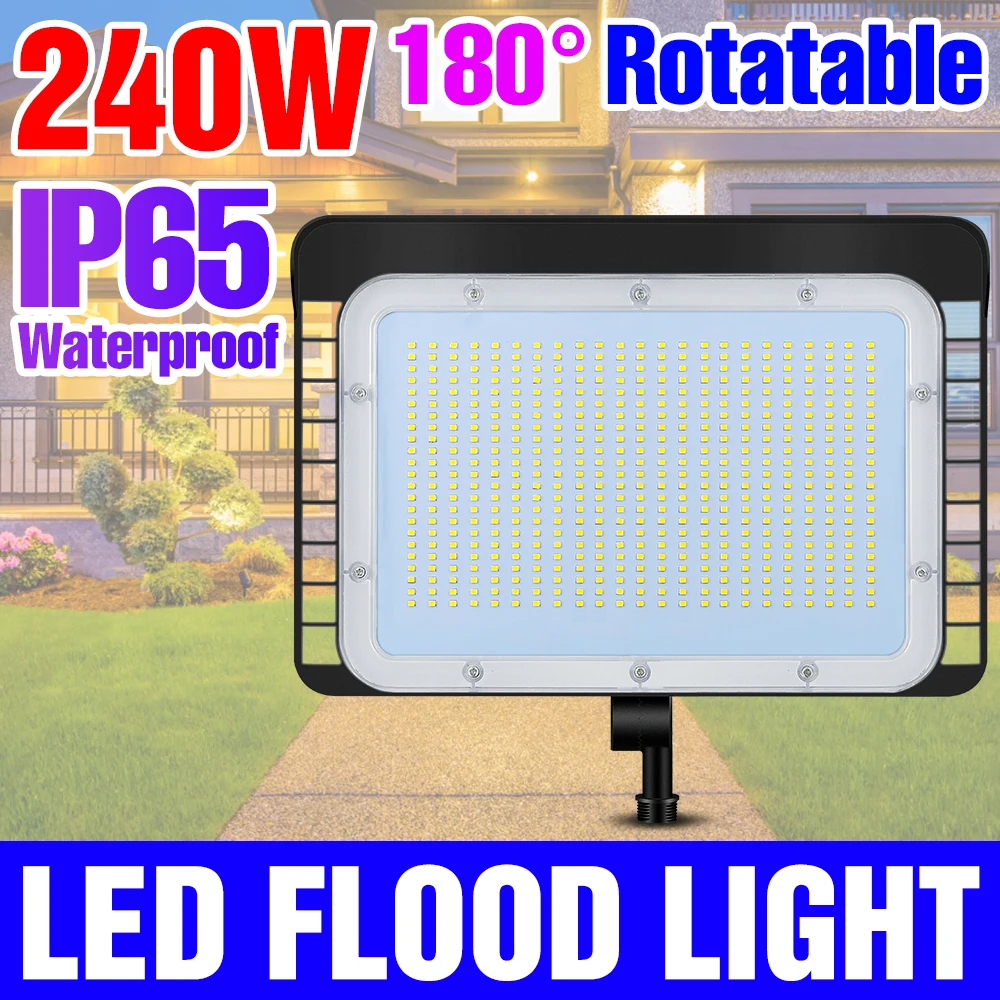 

100W Led Flood Light Outdoor 200W Led Reflectors Lights Bulb Garden High Brightness 240W Spotlight Courtyard Plaza Lighting Lamp