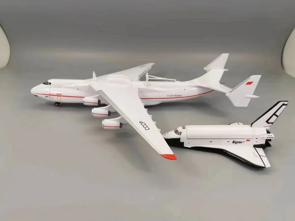 Modèle Échelle 1/200 AN-225 Buran Avion De Transport - Alliage De Zinc - 42x44.5x20 Cm - Pour Collectionneurs Et Décoration - 6