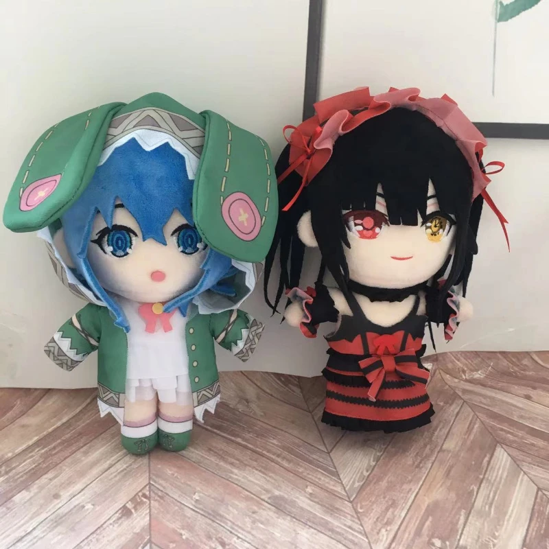 DATE A LIVE Plush Toys Tokisaki Kurumi Himekawa Yoshino Stuffed Dolls Nightmare Hermit Plushie Figures Kids Christmas Gifts hermit