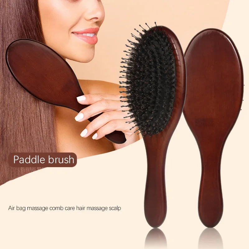 Wood Comb Professional Healthy Paddle Cushion Hair Loss Massage Brush Hairbrush Comb Scalp Hair Care Healthy Hair Brush Detangle Wood Comb Professional Healthy Paddle Cushion Hair Loss Massage Brush Hairbrush Comb Scalp Hair Care Healthy Hair Brush Detangle