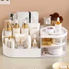 Large Capacity Plastic Cosmetic Storage Box Makeup Drawer Organizer Jewelry Nail Polish Desktop Sundries Pen Holder Container 1