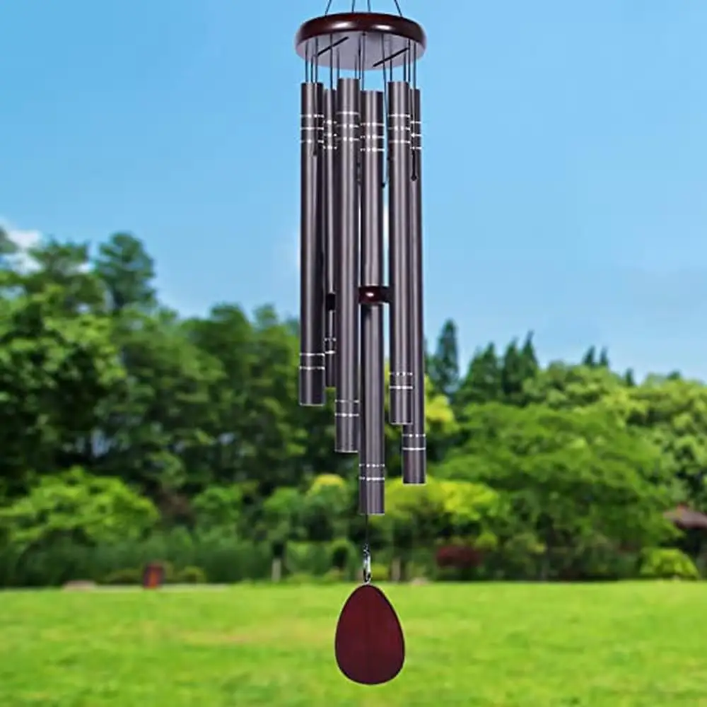Large 42" Deep Tone Wind Chimes Outdoor Memorial Sympathy Gift Tuned Peaceful and Melodious Sound Durable Aluminum Tubes with