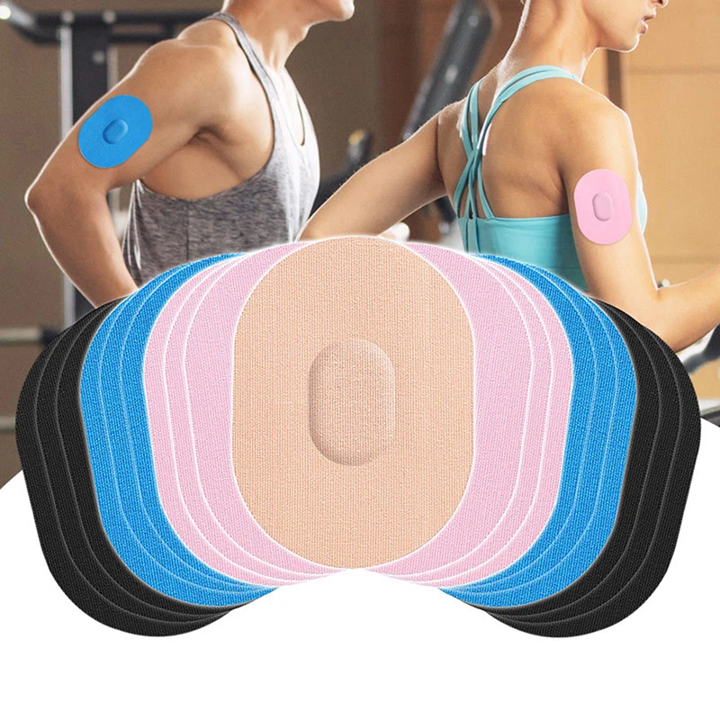 10 Pcs 8cmx 11cm Running Sports Blood Glucose Monitoring Probe Stickers Waterproof and Sweatproof Sensor Adhesive Patches 3