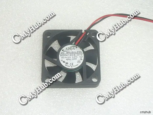 

For ADDA AD0412DS-G70 TJ DC12V 0.07A 4010 4CM 40MM 40X40X10MM 2pin Cooling Fan AD0412DS-G70 (TJ) AD0412DS G70