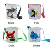 Gift Multicolor Beach Toy Mesh Bag Cartoon Pattern Shark Whale Crab Bucket Net Bag Vacation Travel Shell Storage Bag Girls 6