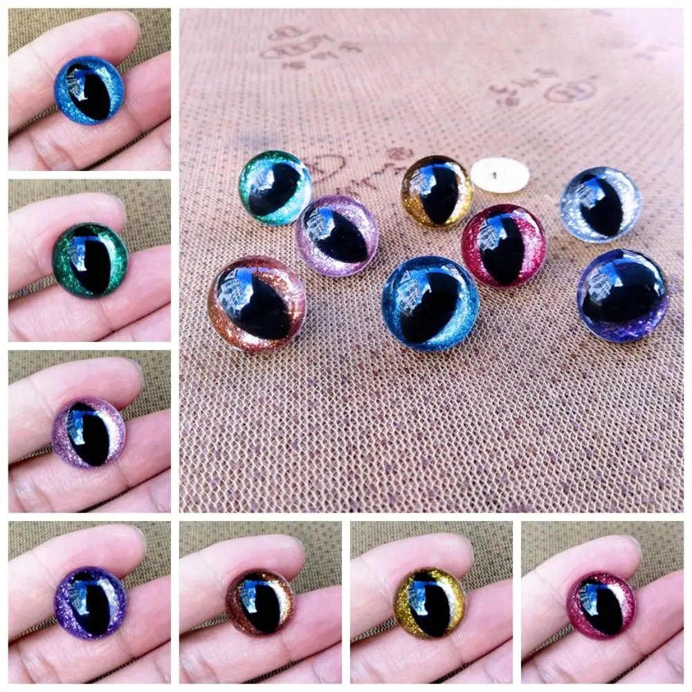 Stuffed Animal Eyes Safety Eyes for Amigurumi 12mm Amigurumi Amigurumi Eyes Crystal Cat Eyes 3D Crochet Eyes Cat Doll