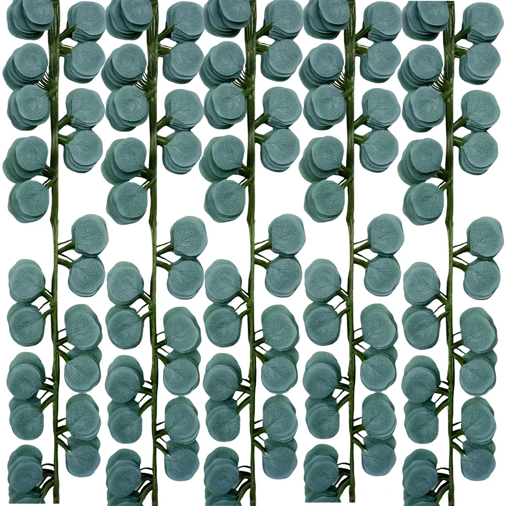 

12 Pcs Eucalyptus Garland Artificial Eucalyptus Leaves Table Greenery Garland Wreath Vines for Wedding Party Fireplace Decor