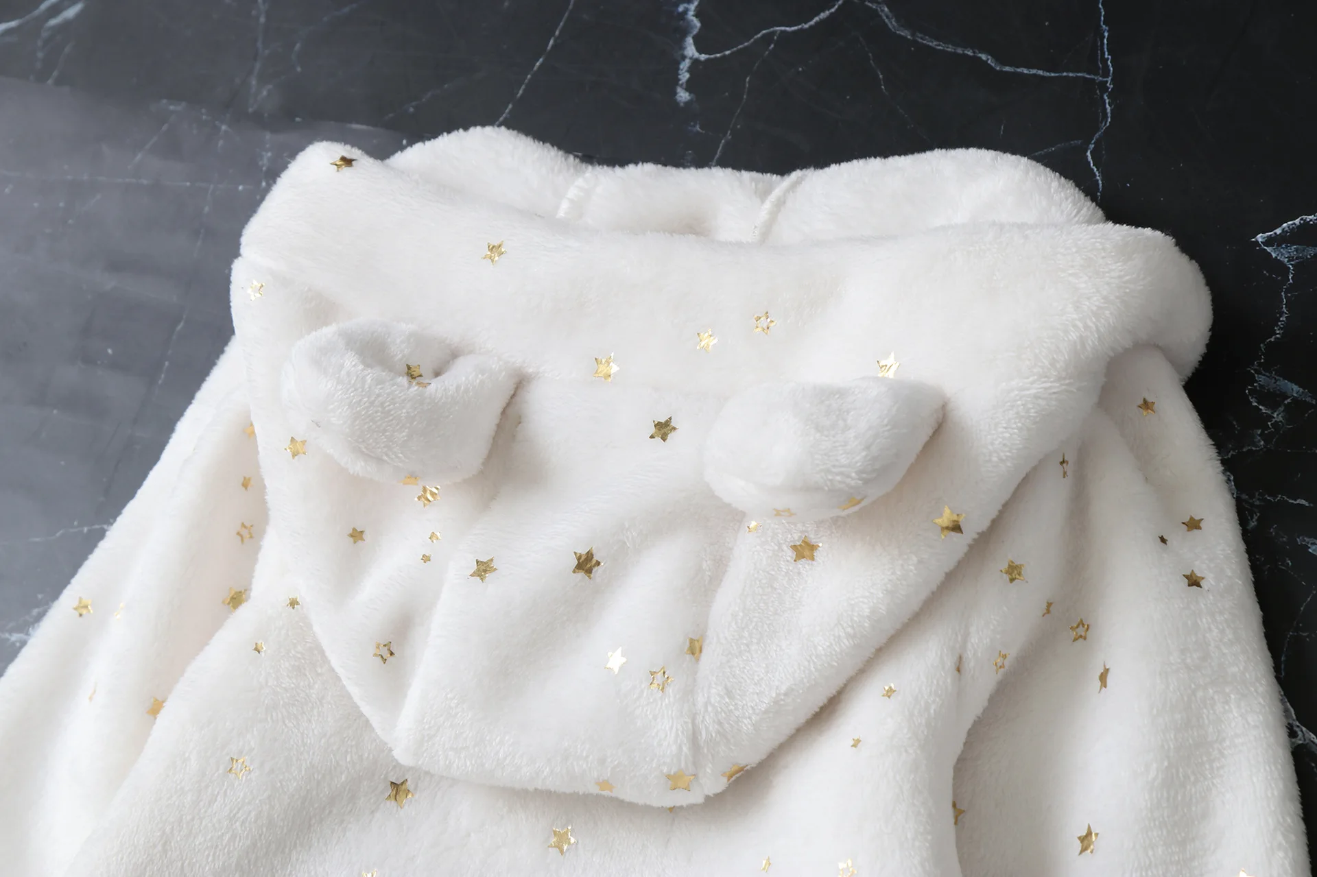 AYNIGIELL Stern Druck Herbst/Winter Mit Kapuze Overall 0-12 Monate Baby Jungen Mädchen Strampler Kleinkind Kinder Overall Baby kleidung – Detail 17