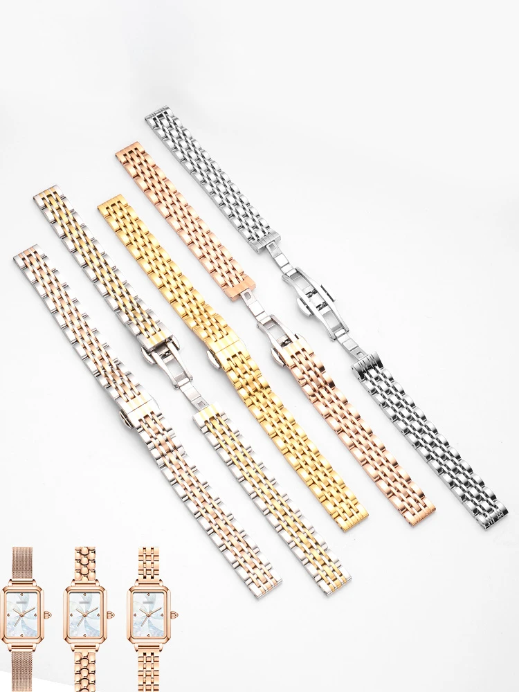 Elegant Gold Milanese Stainless Steel Watch Band - Universal Fit Bracelet